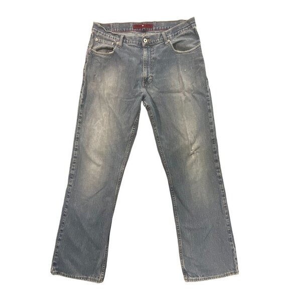 VTG Tommy Hilfiger Jeans Y2K Mens 36 Straight Relaxed Blue Denim Mexico 35x31 - Picture 1 of 9